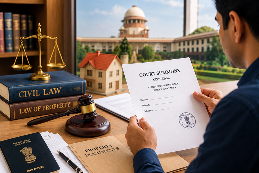 A Civil Case Has Been Filed Against an NRI in India—What Happens Next?