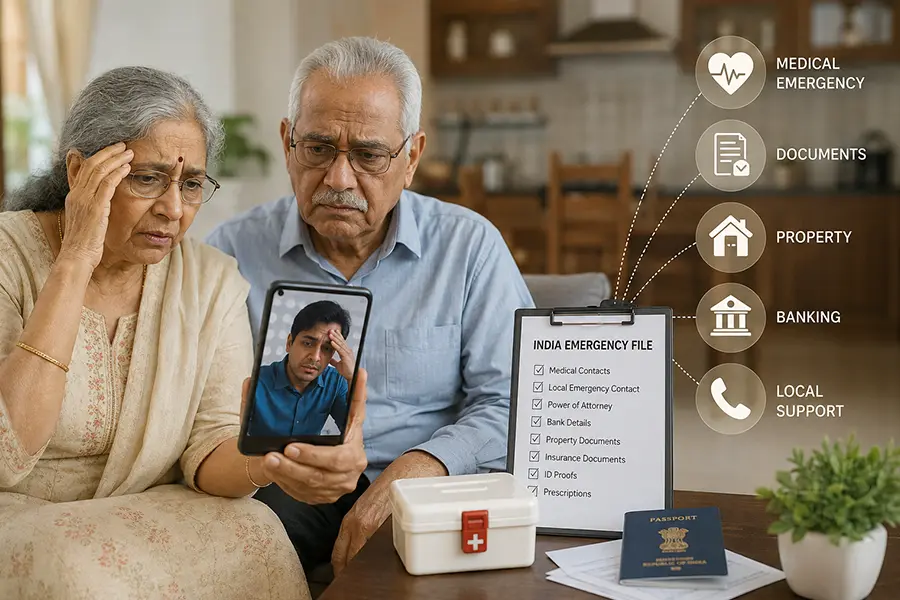 Your Parents Are in India. You Are 7,000 Kilometres Away. Who Handles the Emergency?